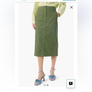Dee Ocleppo Alma Stretch Cotton Utility Skirt